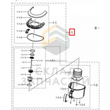 Циклон, цвет фиолетовый, оригинал Samsung DJ97-02467E