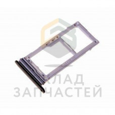 Лоток SIM карты (Black), оригинал Samsung GH98-42575A