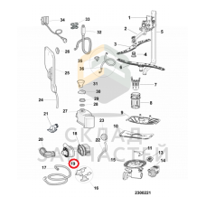 Тэн для посудомоечной машины, оригинал Ariston C00305341