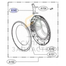 Петля люка (двери), оригинал LG MEF62821901