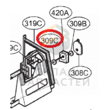 Прокладка/уплотнитель резиновый, оригинал LG 5040JA2004A