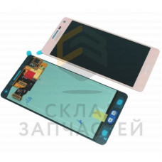 Дисплей (lcd) в сборе с сенсорным стеклом (тачскрином) (Pink), оригинал Samsung GH97-16747E