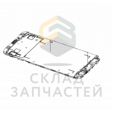 Внутренняя часть корпуса (шасси) (цвет - black), оригинал Samsung GH98-42024A