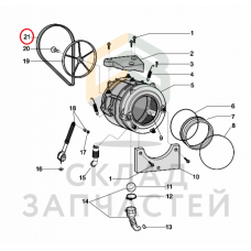 Ремень для стиральной машины 1201J5, оригинал Ariston C00145552