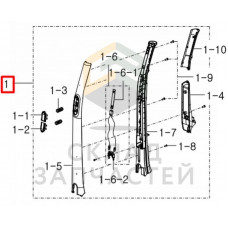 Ручка, цвет серебристый, оригинал Samsung DJ97-02369G