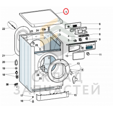 Столешница стиральной машины, оригинал Indesit C00081699