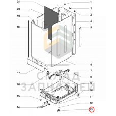 НОЖКА PH2001 M8 H= 29 MM, оригинал Indesit C00083789