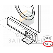 Заглушка пластиковая, оригинал LG MBL64357002