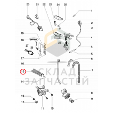 Тэн для стиральной машины, оригинал Ariston C00110148