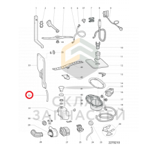 ТРУБКА ПОДАЧИ ВОДЫ ЭЛ.КЛАП./ГИДРОЗАТВОР, оригинал Indesit C00272873