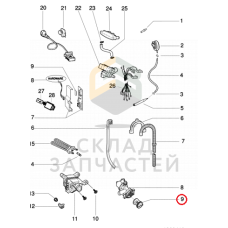 Фильтр насоса для стиральной машины, оригинал Indesit C00297161