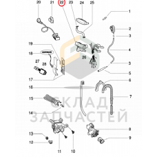 ЗАЩИТА ЭЛЕКТРОКЛАПАНА TL, оригинал Indesit C00116161